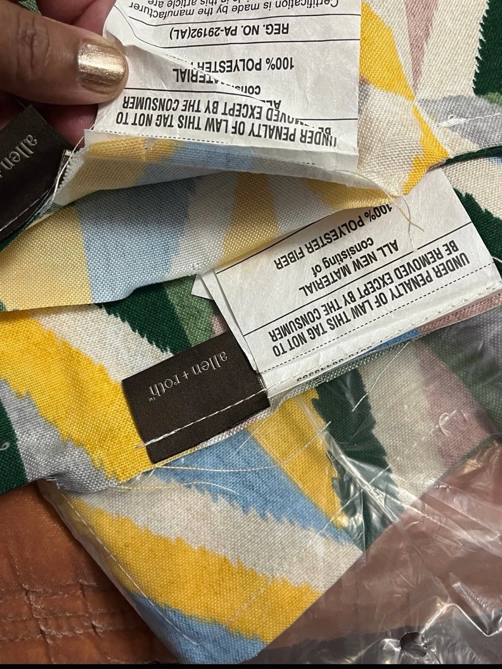 8 Allen & Roth Color Block Throw Pillow Covers-New - Picture 9 of 9
